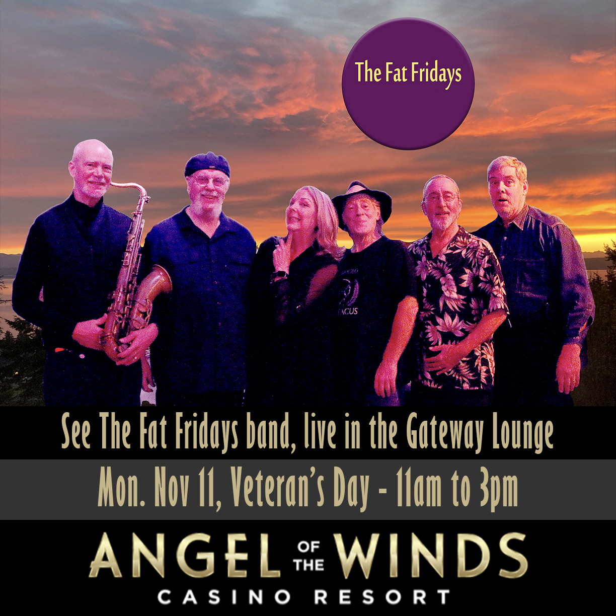 The Fat Fridays at Angel of the Winds casino on Veteran's Day 2024